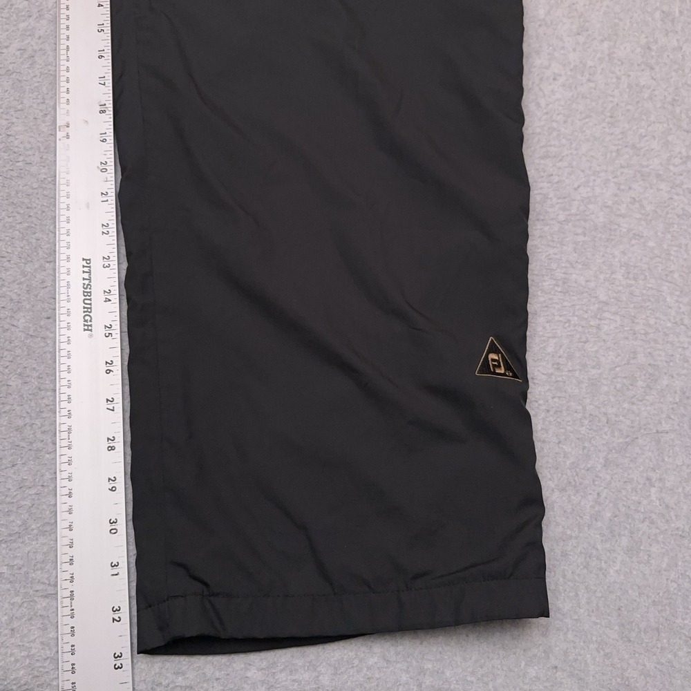 VTG Footjoy Dryjoys Golf‎ Rain Pants Men's XXL Black Zip-Off Stretch Baggy - Picture 8 of 12